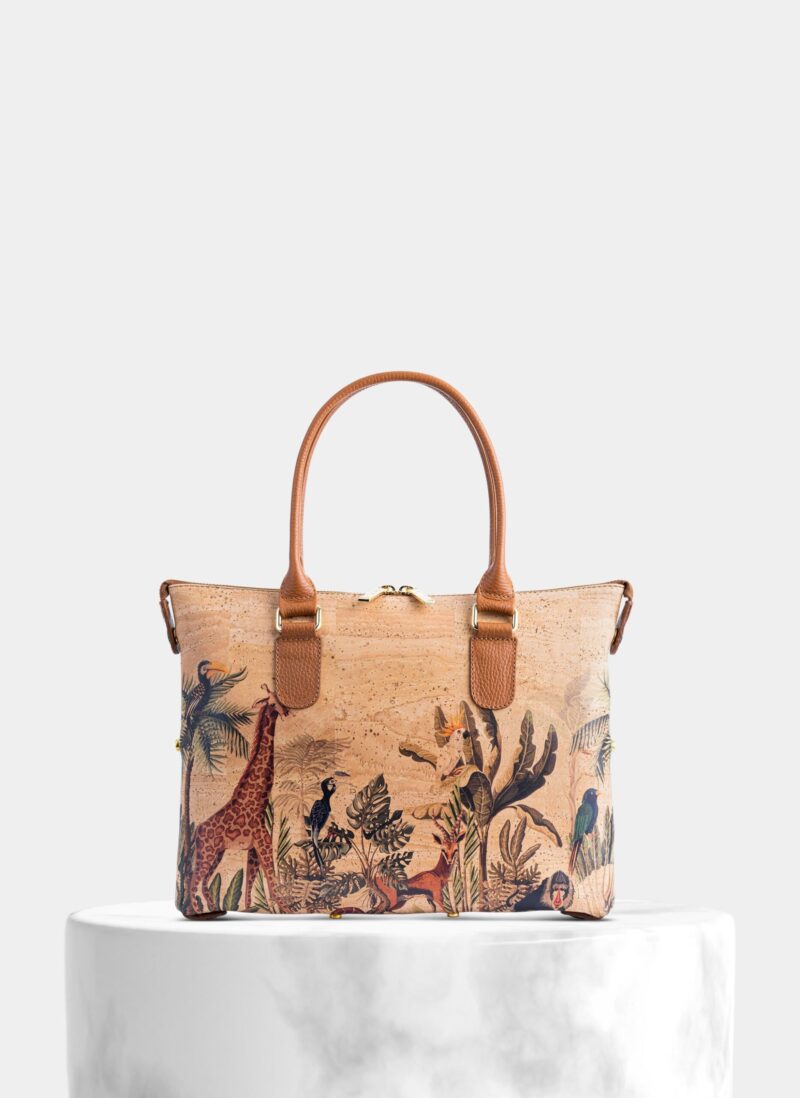 3in1 Cork Handbag Jungle and Savanna - Shop now at StudioCork