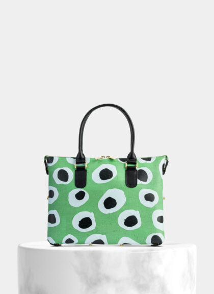 3in1 Cork Handbag Pistachio Giraffe
