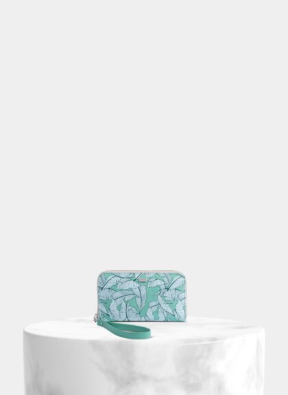 Cork Zip-Around Wallet Tropical Mint - Shop now at StudioCork