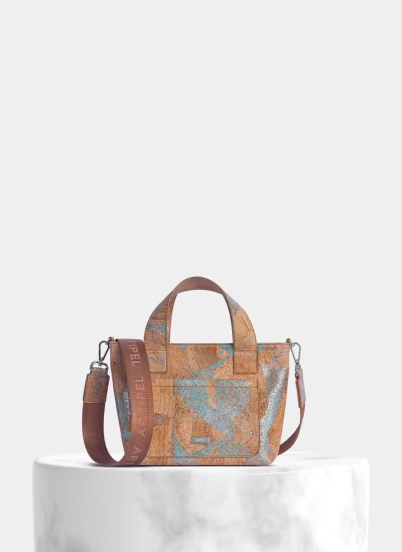 Cork Handbag Metallic Color Details - Mini size - Shop now at StudioCork