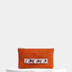 Orange Cork Clutch & Crossbody Bag Tropical Birds Handle - Shop now at StudioCork