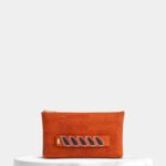 Orange Cork Clutch & Crossbody Bag Guava Handle - Shop now at StudioCork