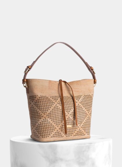 Cork Tote Bag Texture Detail - Shop now at StudioCork