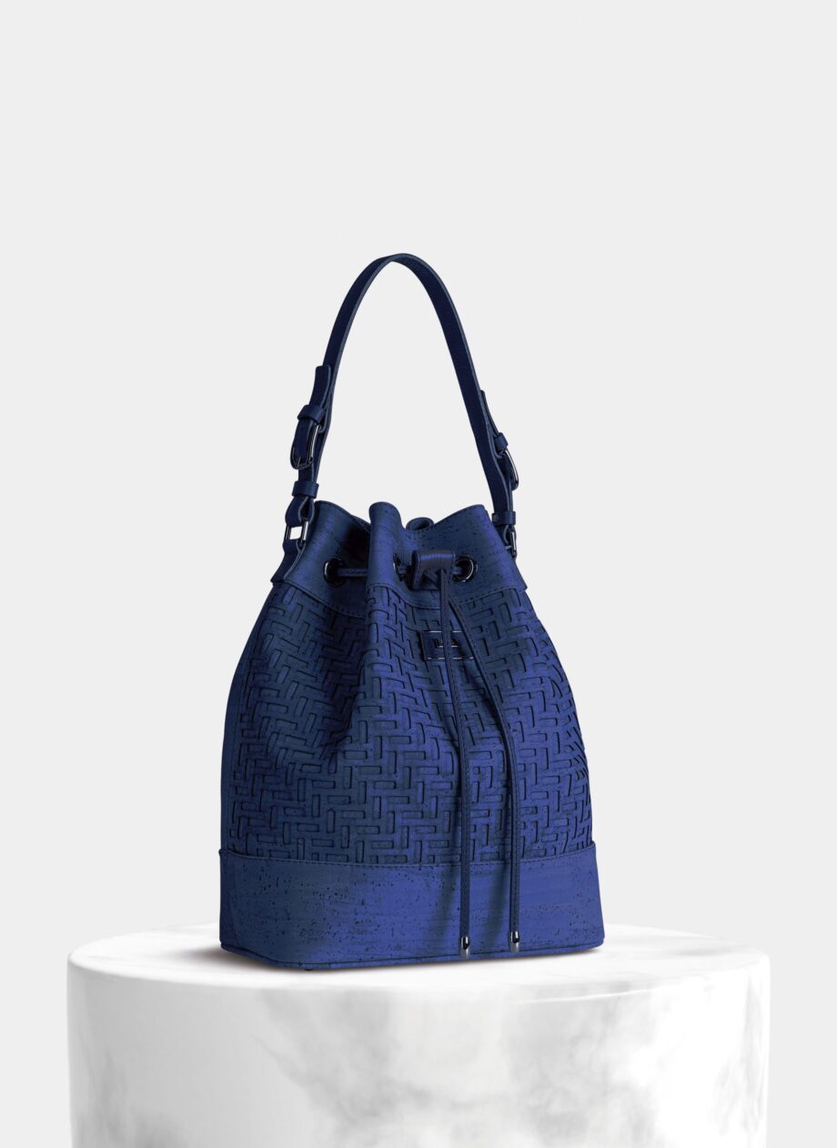 Cork Tall Bucket Bag Texture Detail - Shop now at StudioCork