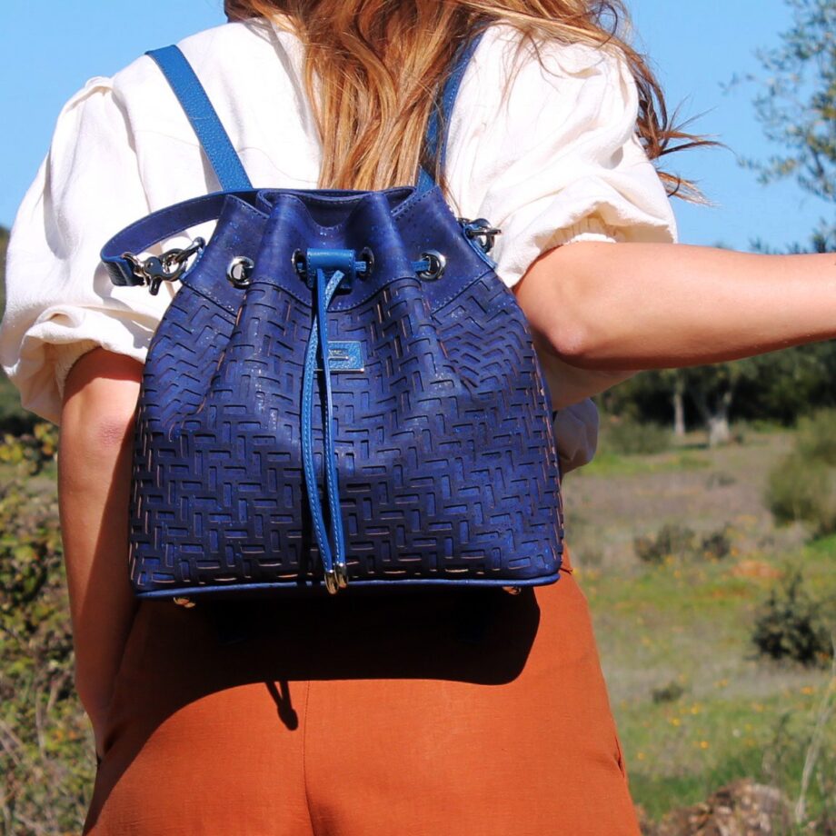 Cork Backpack & Bucket Bag Texture Detail - Shop now at StudioCork