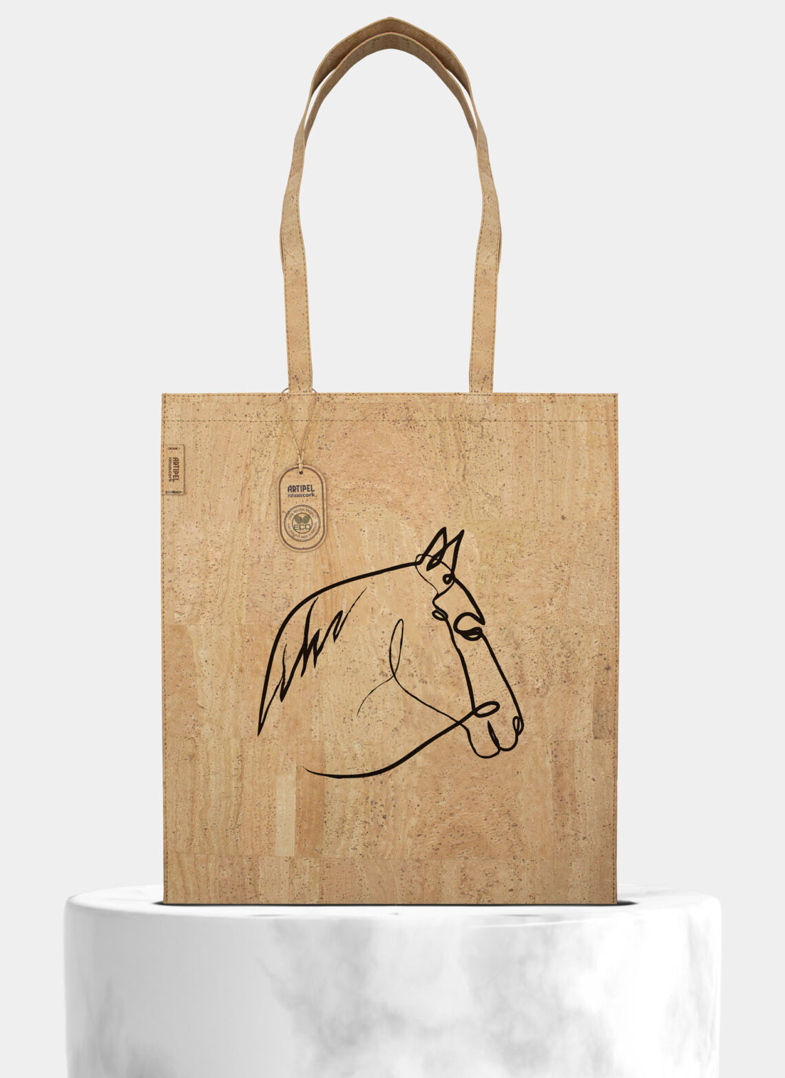 Shop now Natural Cork Shopper & Tote Bag Horse Fast Shipping