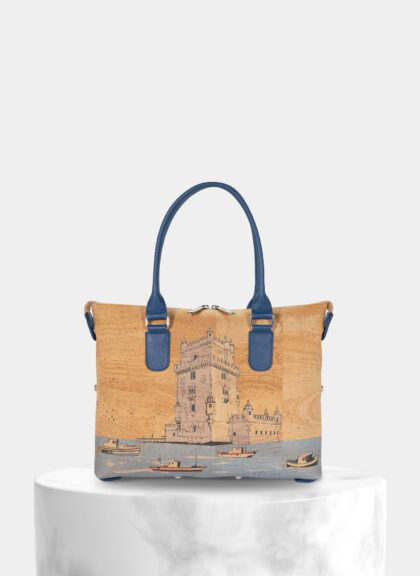 Cork Bag with Lateral Details - Montado