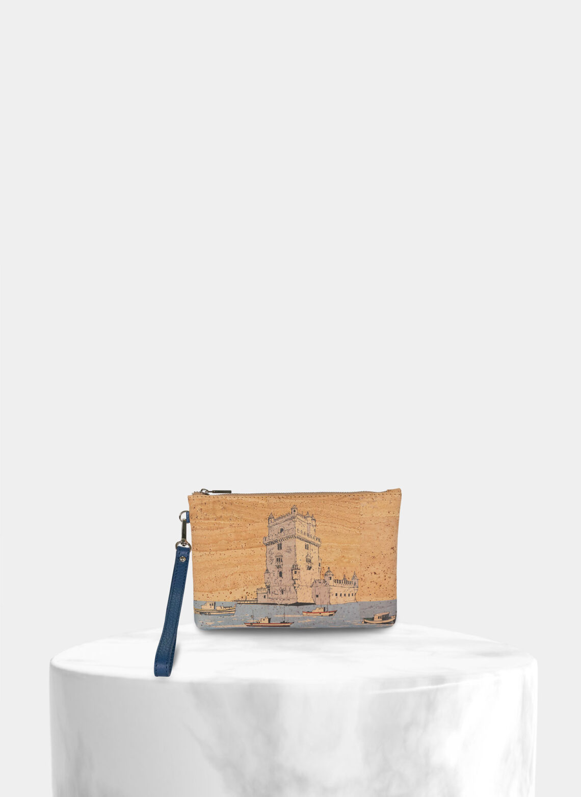 Shop now Cork Clutch Bag Belém Tower Fast Shipping Worldwide StudioCork