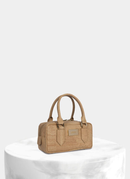 Classic Cork Natural Box Handbag Mini Size