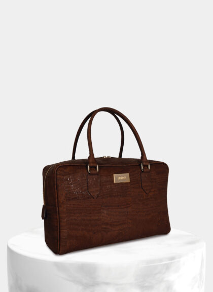 Classic Cork Brown Box Handbag