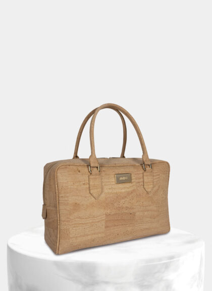Classic Cork Natural Box Handbag